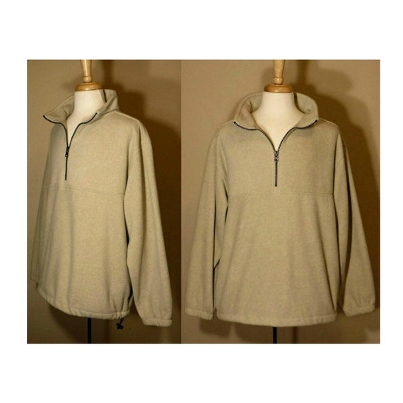 Mens Oversized Pullover Fleece- Pullover Sweater-