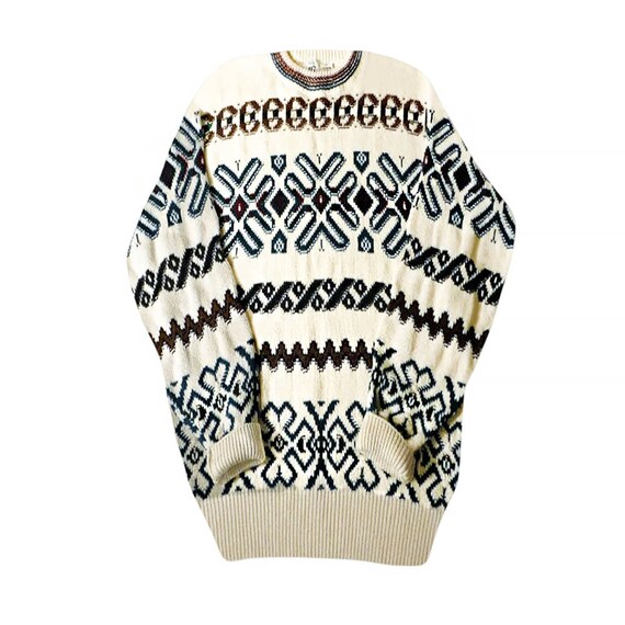 Winter Sweater Slouchy Sweater Nordic Sweater Plus Size Sweater