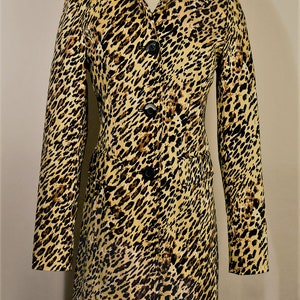 Women's coat, leopard coat, leopard print coat, long coat, leopard overcoat, maxi coat, animal print coat, ladies coat, Vintage leopard Coat image 5