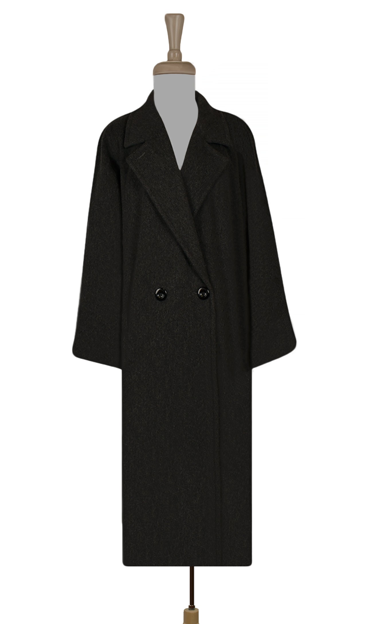 Womens Winter Coat Wool Coat Long Coat Gray Coat Maxi Etsy