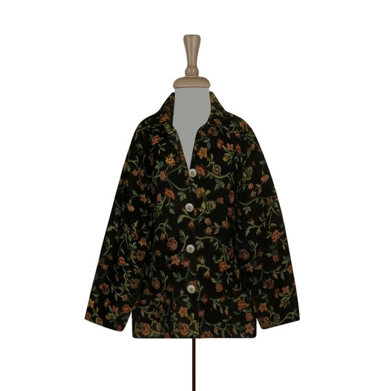 Tapestry Jacket- Tapestry Coat- Floral Jacket- Boh