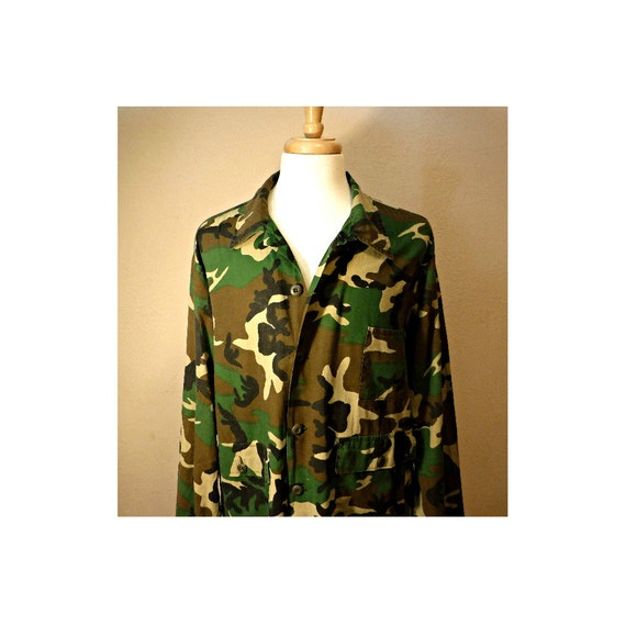 Men's Camo Shirt- Camouflage Shirt- Military Shir… - image 2