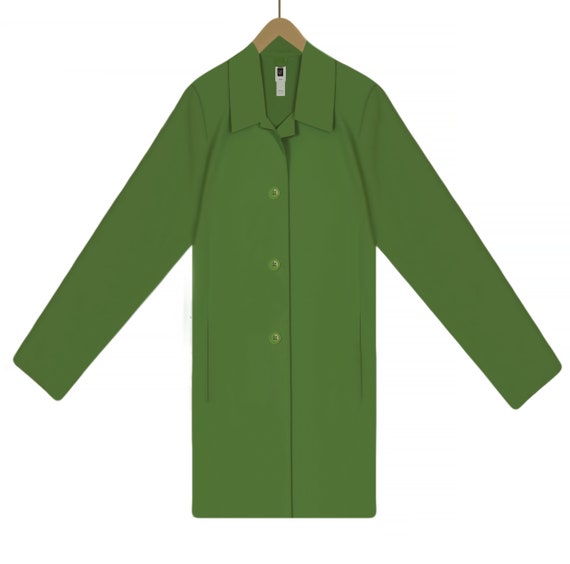 Women's Coat- Lime Green Jacket- Lime Green Coat-… - image 2