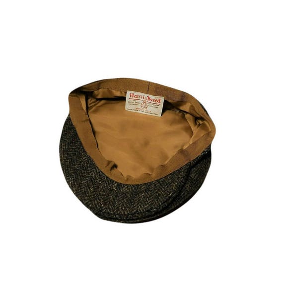 Vintage newsboy cap, men's cabbie hat, tweed hat,