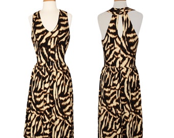 Leopard Dress- Halter Dress- Leopard Print Dress- Summer Dress- Animal Print Dress- Sleeveless Dress- Cheetah Dress- Cheetah Print Dress
