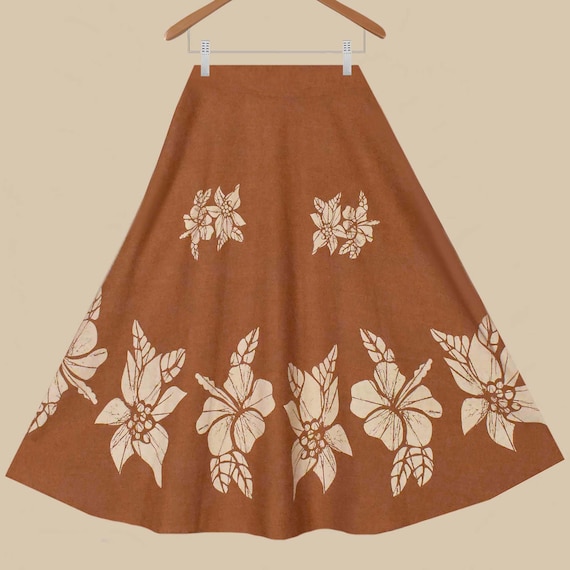 Hawaiian Wrap Skirt- Summer Wrap Skirt- Floral Wrap Around Hawaiian Skirt- Hula Wrap Skirt- Midi Wrap Skirt- Hawaiian Sarong Skirt Koko Kahi
