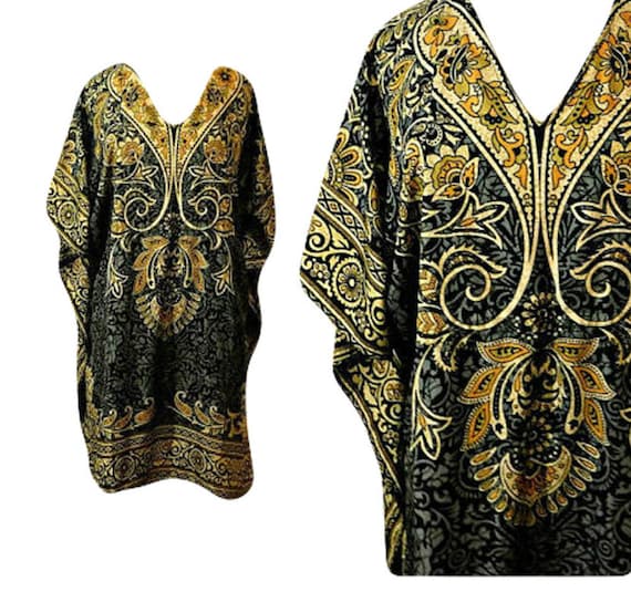 Vintage Kaftan Dress- Short Kaftan Dress- Womens … - image 6