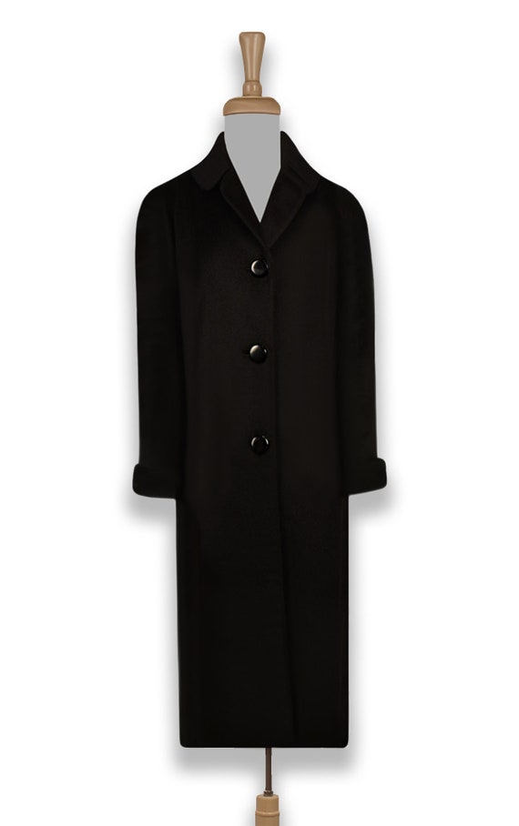 Vintage Long Black Coat- Formal Coat- Long Maxi Coat-… - Gem