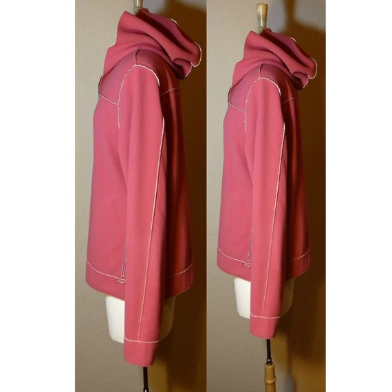 Pink Hoodie- Fleece Hoodie- Pink Hooded Sweatshir… - image 2