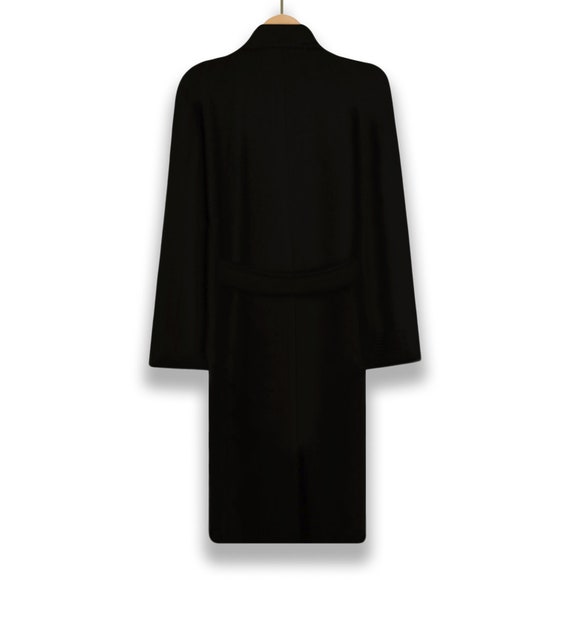 Womens Wool Coat- Black Wool Coat- Wool Cashmere … - image 7