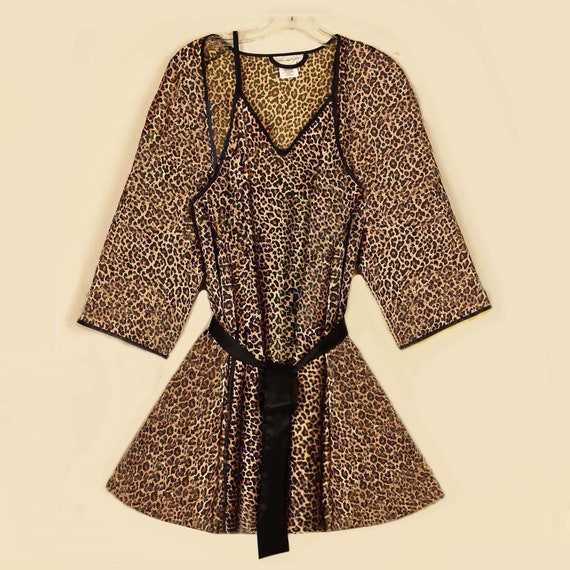 Womens Leopard Pajamas- Leopard Pajama Set- Leopa… - image 2