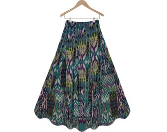 Women's Skirt- Maxi Skirt- Long Indian Skirt- Boho Skirt- Hippie Skirt- Southwest Skirt- Tribal Skirt- Ethnic Midi/Maxi Skirt- Long Skirt- S