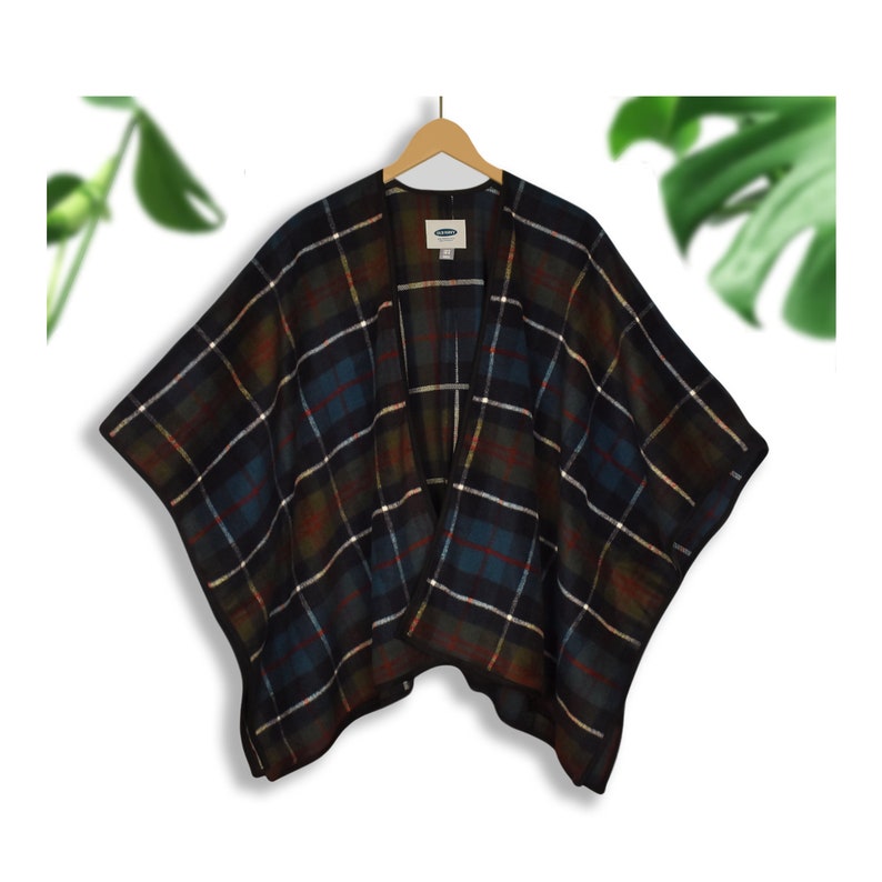 Blanket Coat Wool Blanket Coat Plaid Blanket Wrap Plaid Etsy