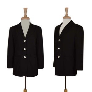 Worthington Black Jacket- Womens Black Jacket- Blazer Jacket- Lightweight Black Jacket- Simple Black Jacket Women&#39;s- Worthington Black Coat
