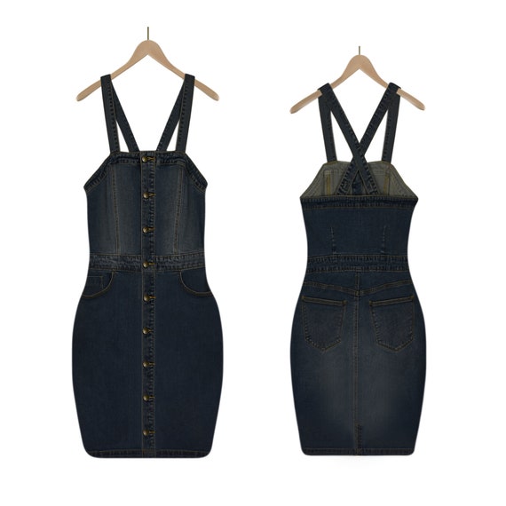 Denim Dress- Jean Dress- Blue Jean Dress- Criss-Cr