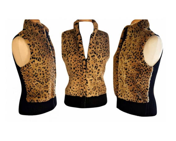 Womens Leopard Vest, Leopard Print, Leopard Print