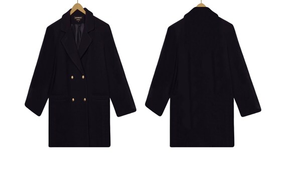 Donnybrook Wool Coat- Dark Blue Wool Coat- Mid Le… - image 4
