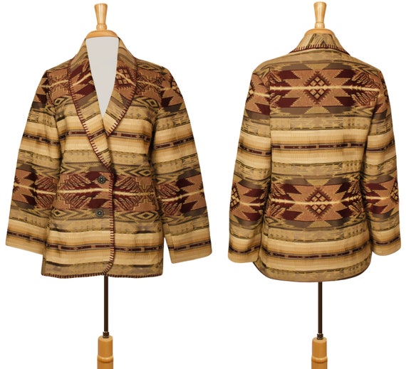 Tapestry Jacket- Tribal Jacket- Tapestry Coat- Et… - image 6