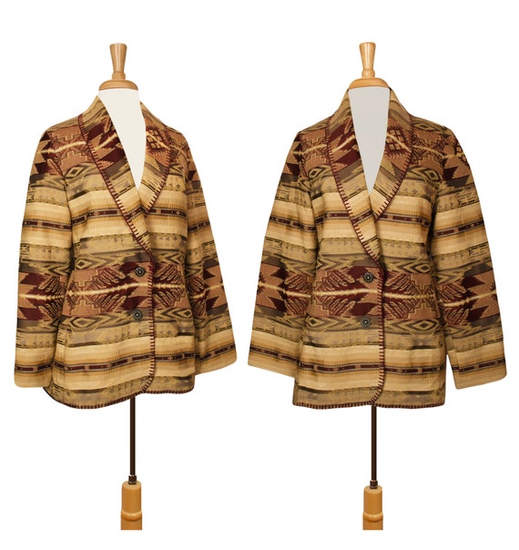 Tapestry Jacket- Tribal Jacket- Tapestry Coat- Et… - image 1