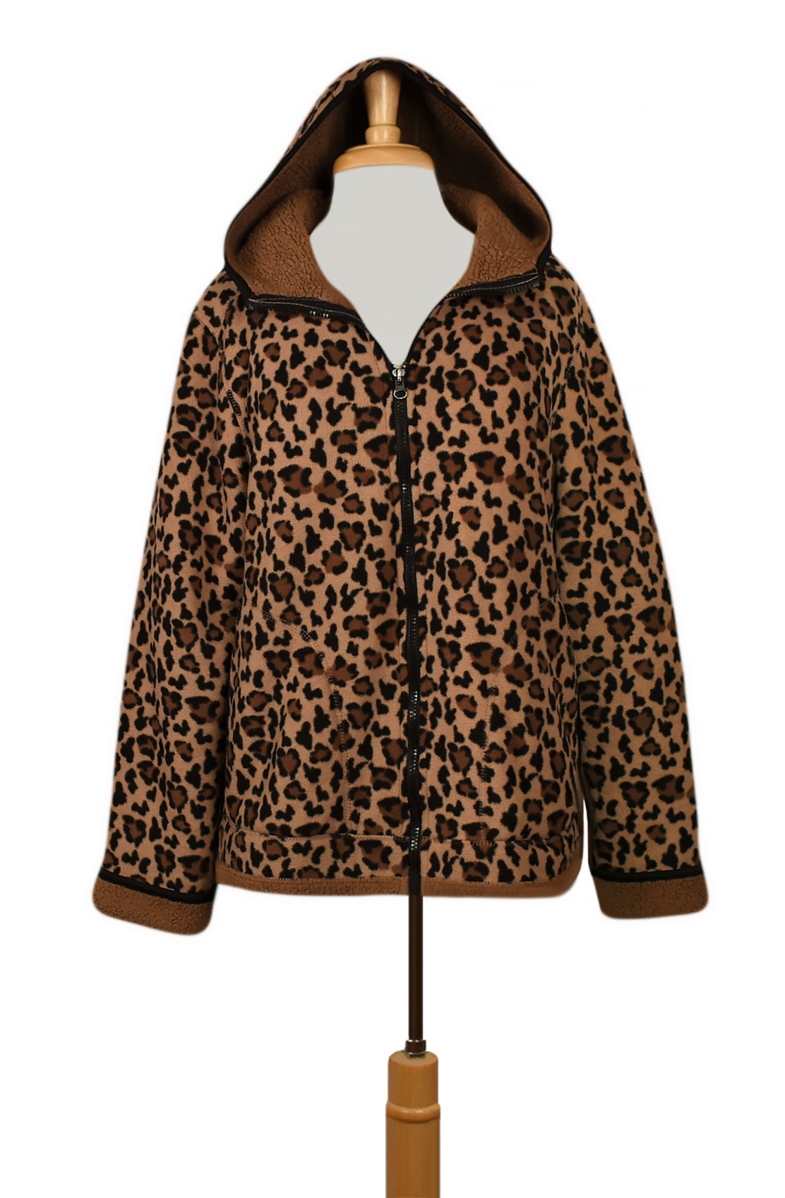Leopard Jacket Women Leopard Print Jacket Parka Jacket Hoodie Sweatshirt Hoodie Women Hooded Coat Animal Print Jacket Cheetah Print Etsy Canada