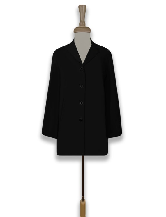 Women's Black Jacket- Simple Black Jacket- Black … - image 3