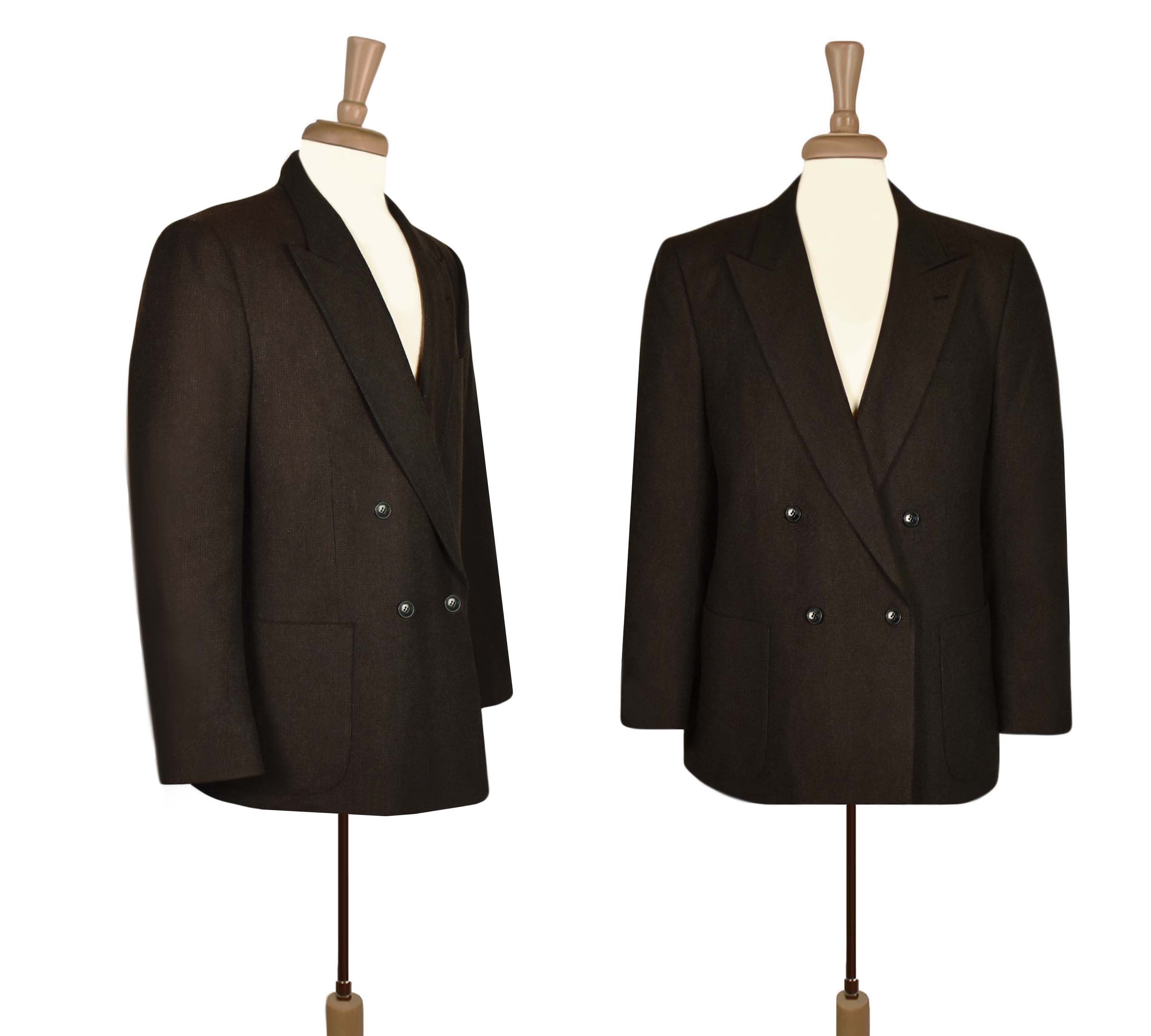 Vintage Yves St Laurent Coat, Saint Laurent Wool Coat, Men's Wool