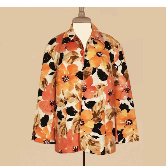 Alfred Dunner Plus Size Jacket- Plus Size Floral … - image 3