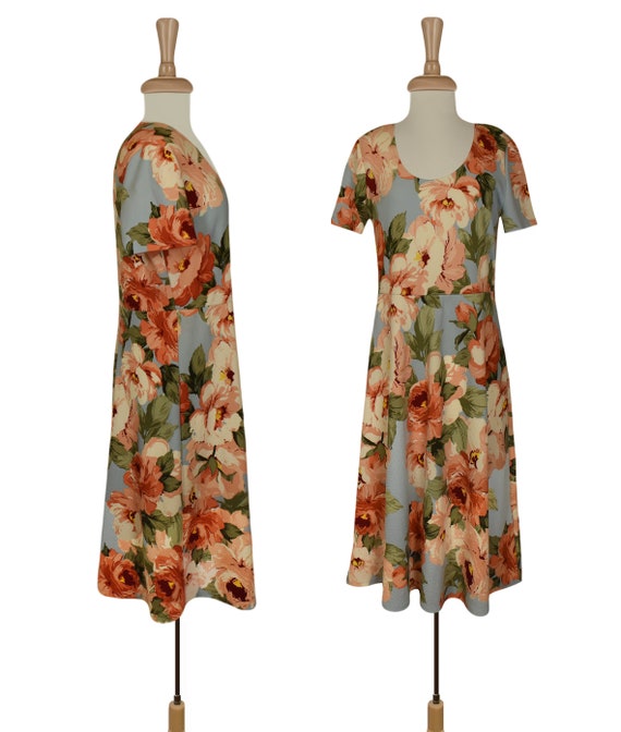 Women's Floral Dress- Midi Dress- Vintage Floral … - image 4