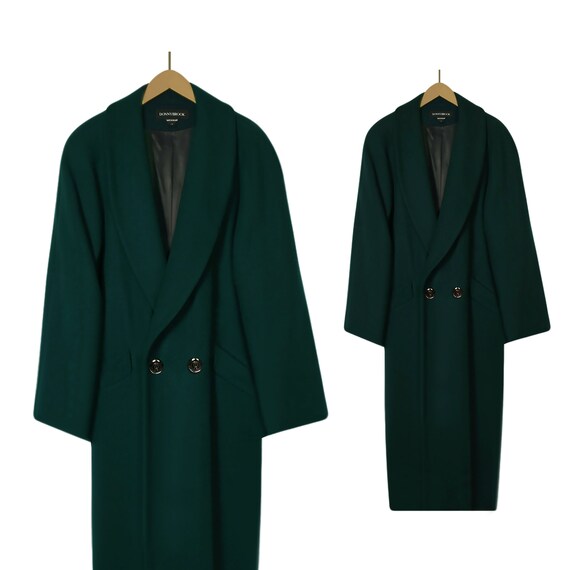 Women's Wool Coat- Maxi Coat- Long Coat- Dark Gree