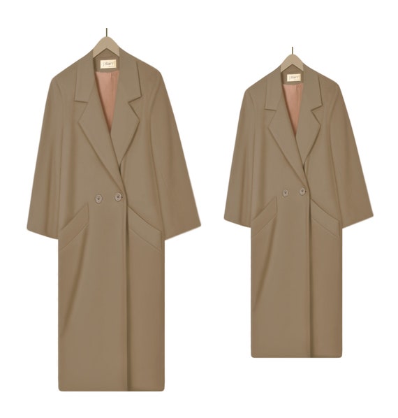 Vintage Wool Coat- Long Coat- Evening Coat- Maxi … - image 1