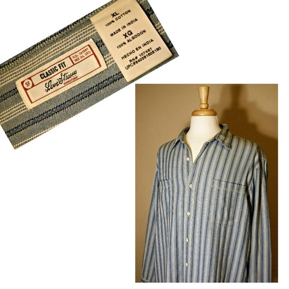 Men's Shirt, long sleeve shirt, collar shirt, Lev… - image 5
