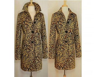Leopard Print Coat- Long Coat- Animal Print Coat- Plus Size Coat- Leopard Coat- Cheetah Print- Leopard Maxi Coat- Leopard Overcoat- Oversize