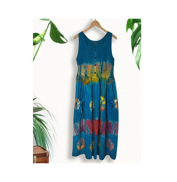 Women's Tie Dye Dress- Summer Dress- Boho Hippie … - image 1