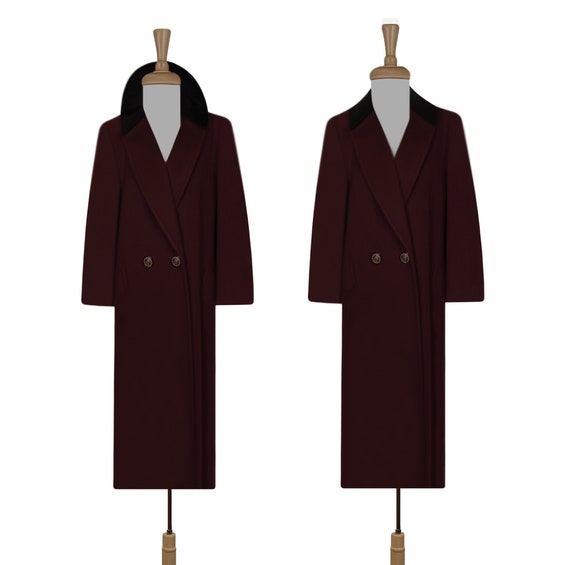 Long Wool Coat- Women's Maxi Coat- Wool Overcoat-… - image 7