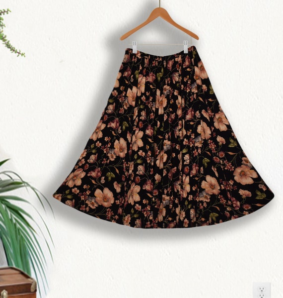 Long Skirt- Floral Skirt- Maxi Skirt- Boho Skirt-… - image 3