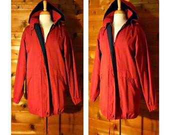Parka Coat Women- Winter Coat- Parka Jacket- Warm Winter Coat- Hooded Coat- Winter Jacket- Raincoat- Hoodie Jacket Red Coat- Waterproof Coat