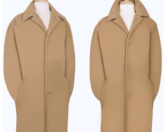 Banana Republic Wool Cashmere Coat, Plus Size Tan Wool Coat, Beige Wool Coat, Oversize Plus Size Banana Republic Coat, Womens Winter Coat