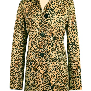 Women's coat, leopard coat, leopard print coat, long coat, leopard overcoat, maxi coat, animal print coat, ladies coat, Vintage leopard Coat image 9