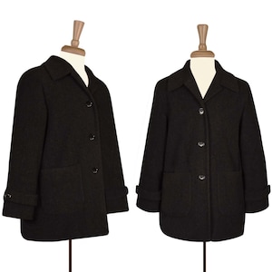 Kristen Blake Wool Coat- Womens Grey Wool Coat- Mid Length Wool Coat- Warm Wool Coat Womens- Knee Length Vintage Kristen Blake Wool Coat