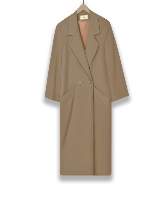 Vintage Wool Coat- Long Coat- Evening Coat- Maxi … - image 3