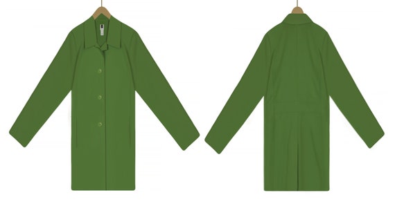 Women's Coat- Lime Green Jacket- Lime Green Coat-… - image 4