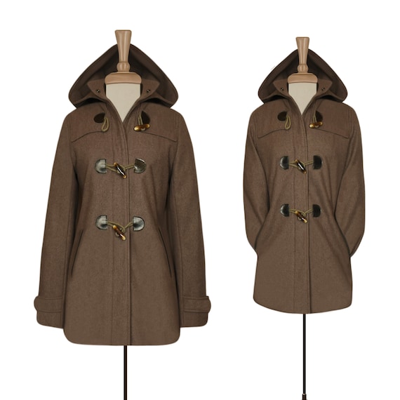 Women's Parka Women's Duffle Coat Hooded Wool Coat - Etsy