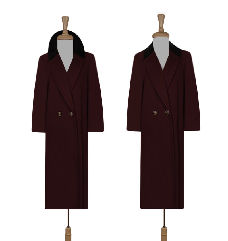 wool maxi coat womens