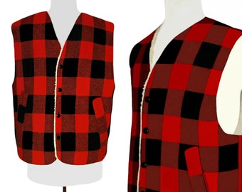 buffalo plaid vest canada