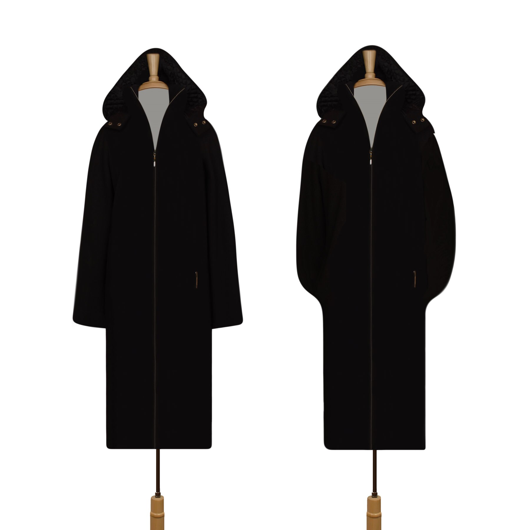 Long Hooded Coat - Etsy