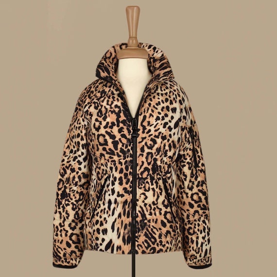 Express Leopard Print Jacket- Leopard Puffer Jacke