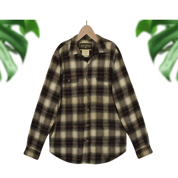 Mens Plaid Shirt- Mens Flannel Shirt- Mens Winter
