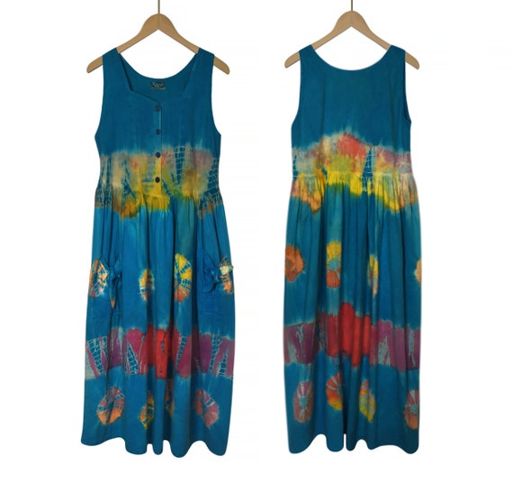 Women's Tie Dye Dress- Summer Dress- Boho Hippie … - image 8