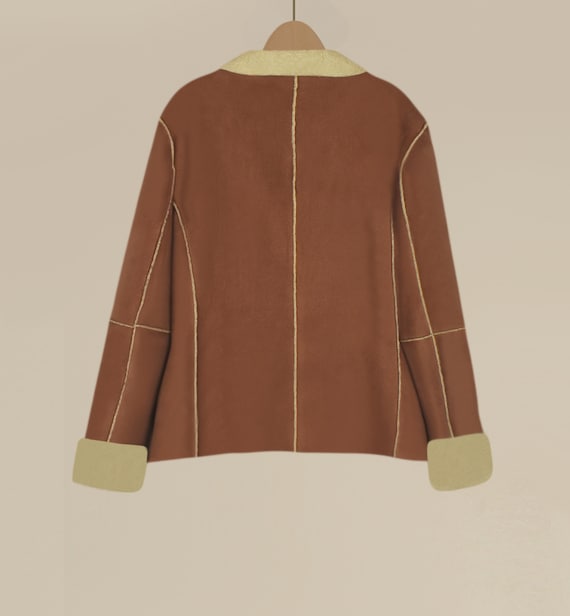 High Sierra Faux Suede Jacket- Suede Sherpa Jacke… - image 3