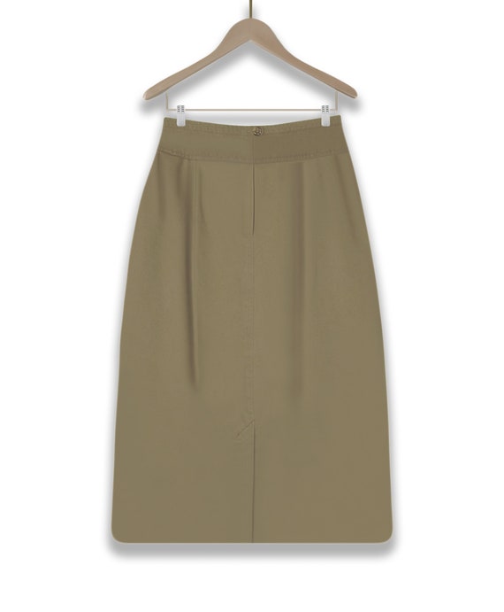 Women's Khaki Skirt- Cargo Skirt- High Waisted Sk… - image 3